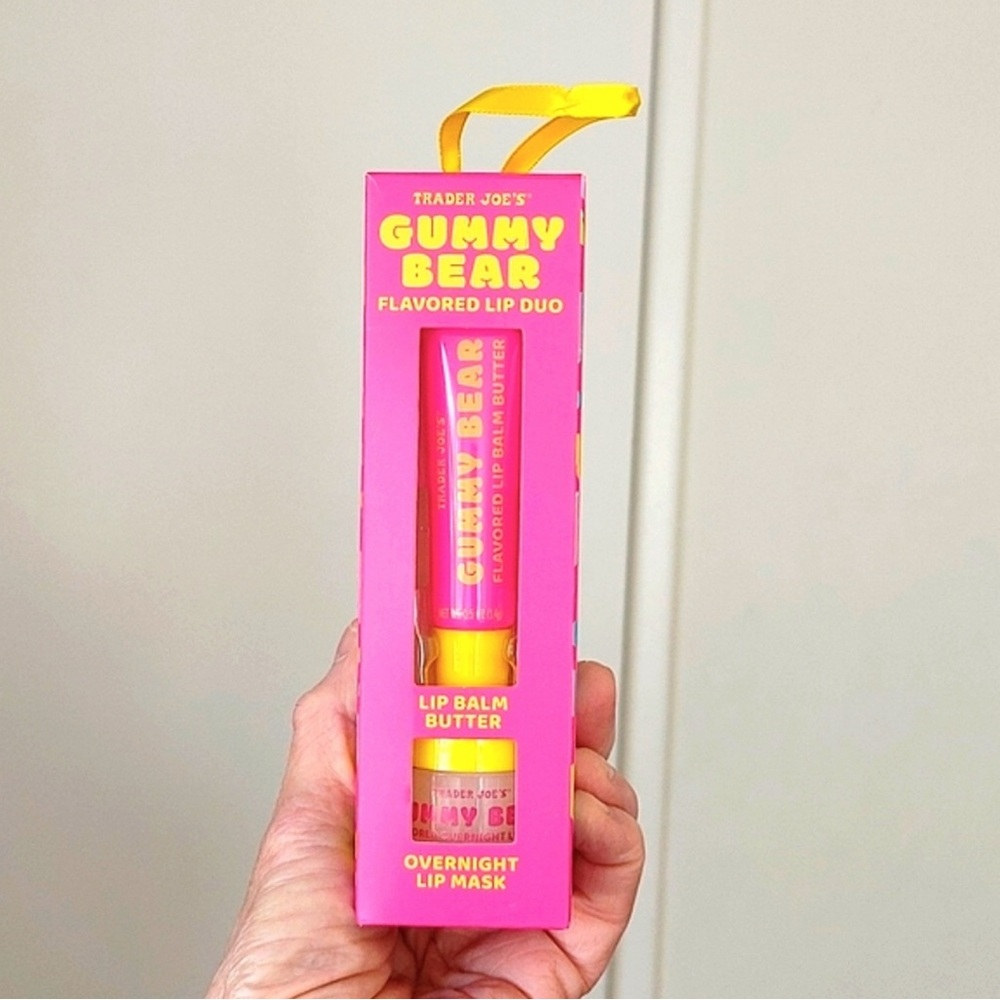 Trader Joes Gummy Bear Flavored Lip Duo Lip Balm Butter & Overnight Lip …